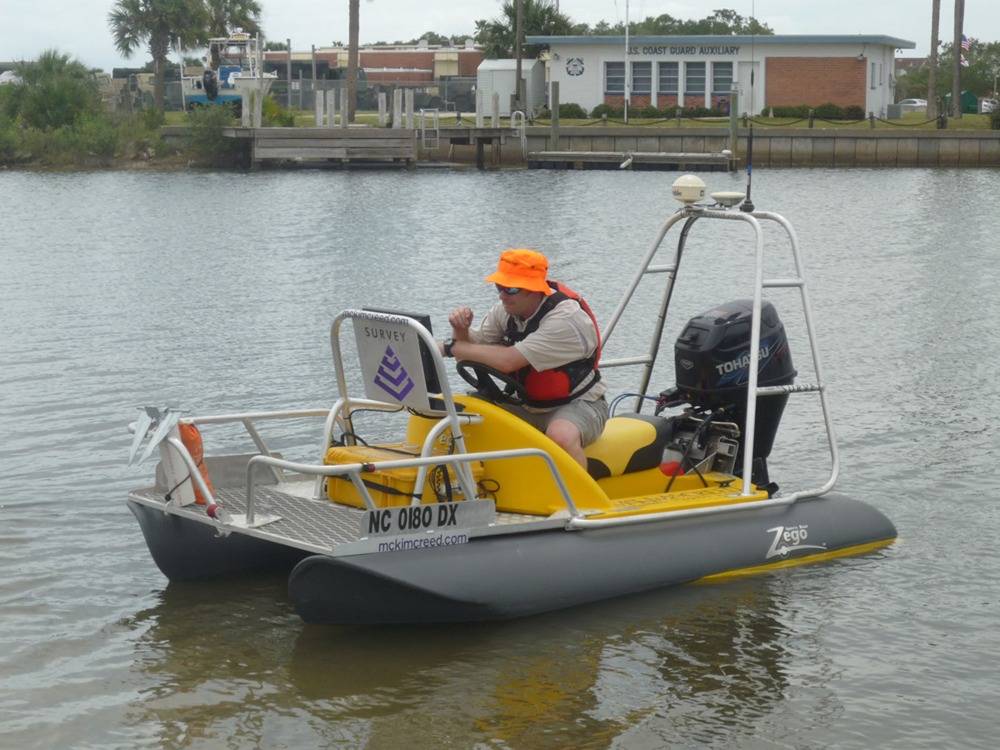 Sport boat Hydrographic Survey: Photo courtesy of Small PC